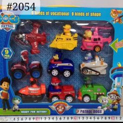 ZESTAW FIGURKI PSI-PATROL 9 SZTUKI.