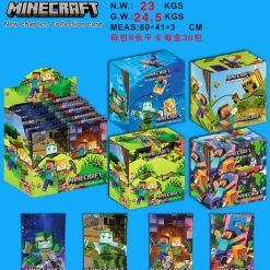SASZETKI KARTY MINECRAFT 288 KART BOX 36 SASZETEK.