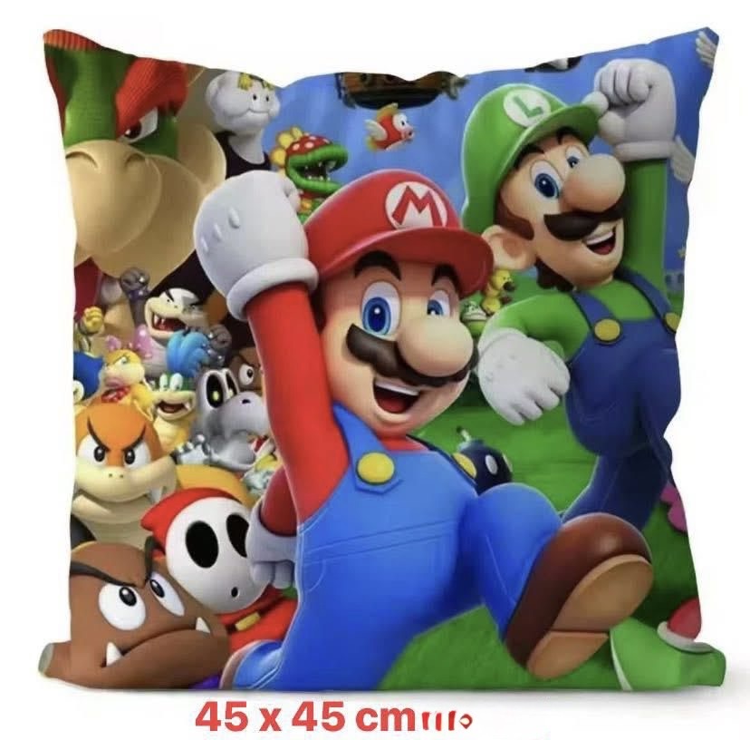 PODUSZKA SUPER MARIO DLA DZIECKA 45X45CM.