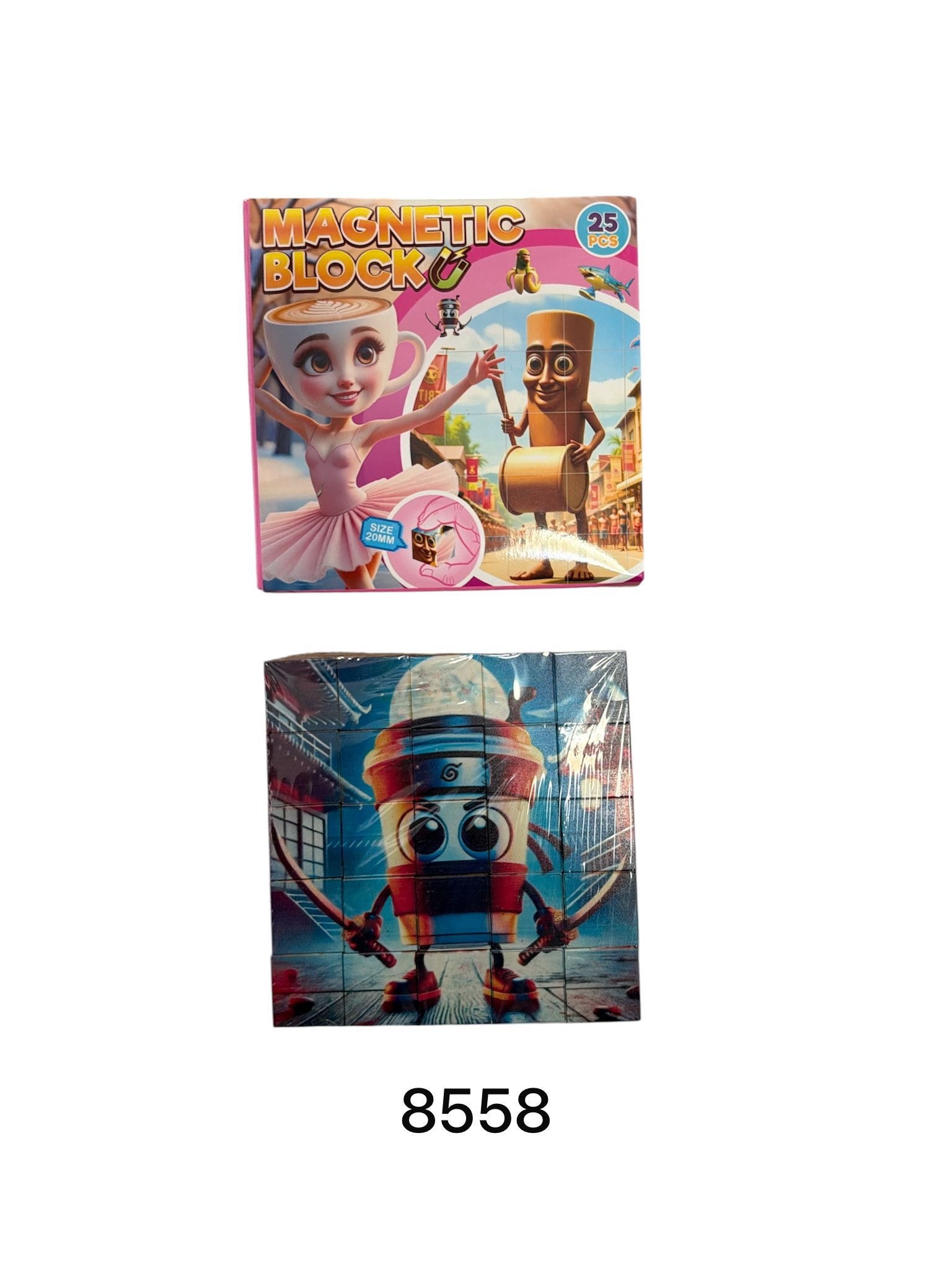 KLOCKI MAGNETYCZNE BRAINROT 25 ELEMENTÓW DLA DZIECKA.