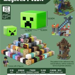 KLOCKI PUZZLE MAGNETYCZNE MY WORLD TNT 240 PCS.