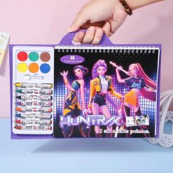 ZESTAW KOLOROWANKA DEMON HUNTERS DLA DZIECI.