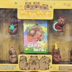 ZESTAW FIGURKI KAPYBARA 8 SZTUK.