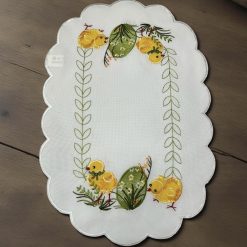 SERWETKA WIELKANOCNA 30X45CM KOLOR BIAŁY.