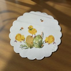 SERWETKA WIELKANOCNA 30X30CM KOLOR BIAŁY.