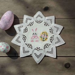 SERWETKA WIELKANOCNA 30X30CM KOLOR BIAŁY.