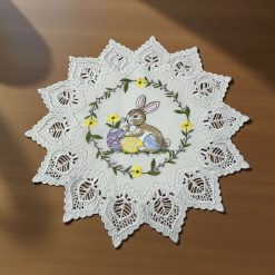 SERWETKA WIELKANOCNA 40X40CM KOLOR BIAŁY.