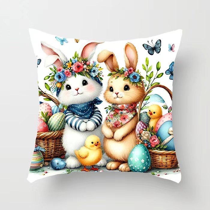 POSZEWKI NA PODUSZKI WIELKANOCNE 40/40CM.