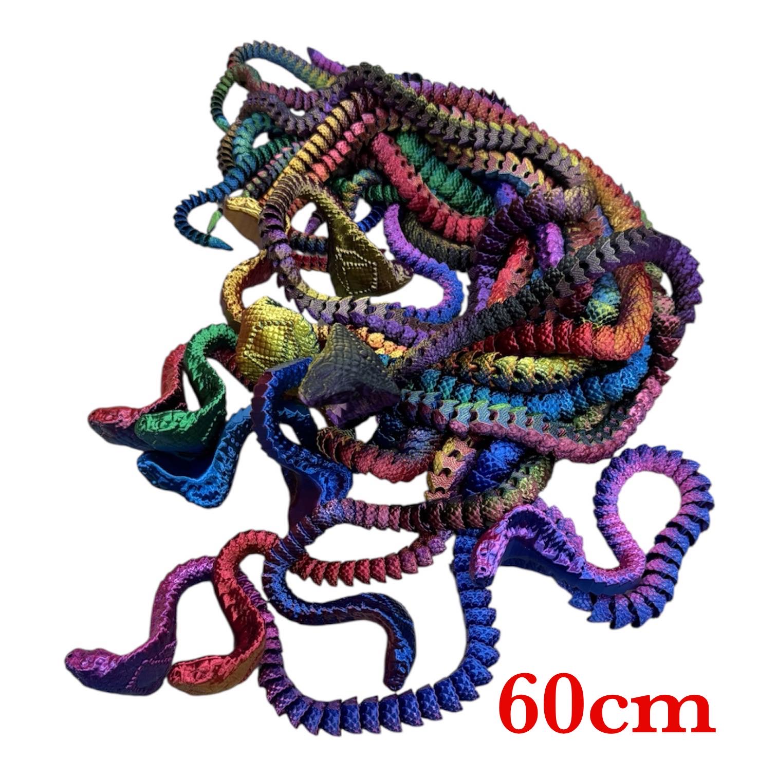 FIGURKA WĄŻ 3D 60CM DLA DZIECI.