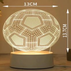 LAMPKA LEDOWE 3D PIŁKA NOŻNA.