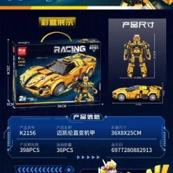 KLOCKI AUTO SPORTOWY 398 PCS DLA DZIECI.