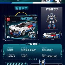 KLOCKI AUTO SPORTOWY 395 PCS DLA DZIECI.