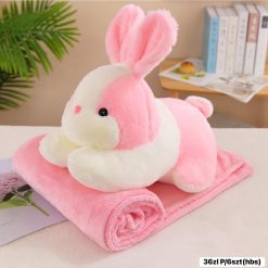 PLUSZOWA MASKOTKA KOC KRÓLIK ZAJĄC 3W1-50CM.