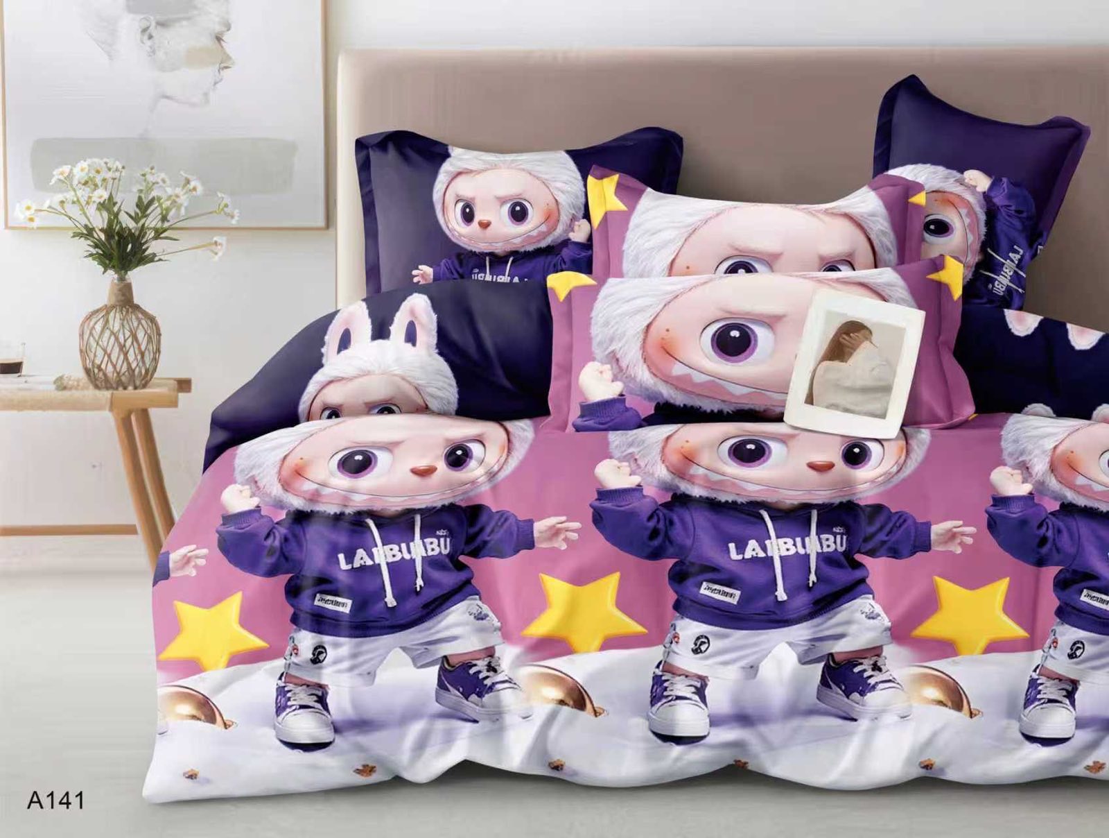 KOMPLET POŚCIELI 3D- 3 CZĘŚCIOWY 160/200CM.