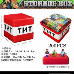 KLOCKI PUZZLE MAGNETYCZNE MINECRAFT CUBES 200 PCS.