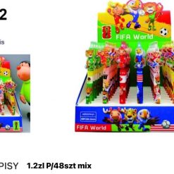 DŁUGOPISY FIGURKI PIŁKARSKIE FIFA WORLD.