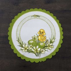 SERWETKA OKRAGŁA WIELKANOC 23x23CM.