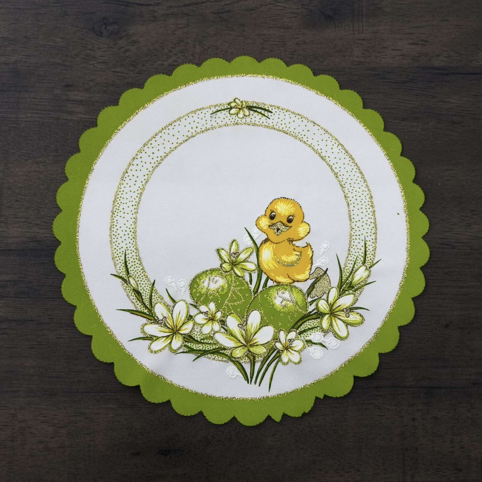 SERWETKA OKRAGŁA WIELKANOC 35x35CM.