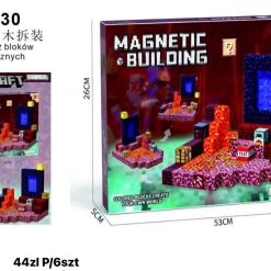 KLOCKI DEMONTAŻ BLOKÓW MAGNETYCZNYCH 133PCS.