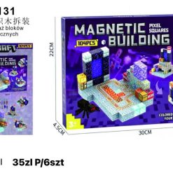 KLOCKI DEMONTAŻ BLOKÓW MAGNETYCZNYCH 104PCS.