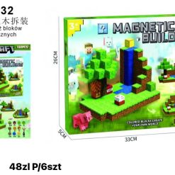 KLOCKI DEMONTAŻ BLOKÓW MAGNETYCZNYCH 132PCS..