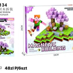 KLOCKI DEMONTAŻ BLOKÓW MAGNETYCZNYCH 134PCS.