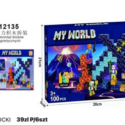 KLOCKI DEMONTAŻ BLOKÓW MAGNETYCZNYCH 100PCS.