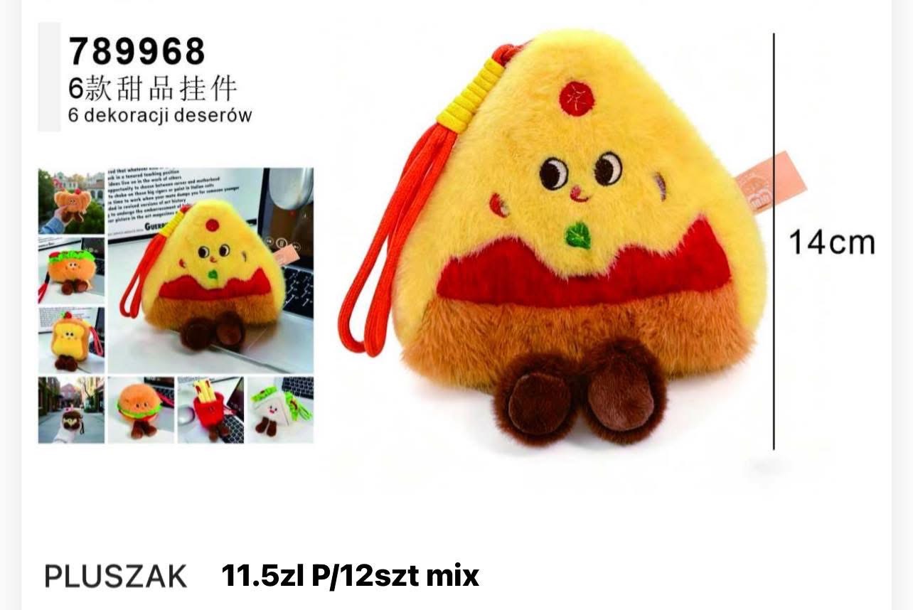MASKOTKA PLUSZAK 6 DEKORACJI DESERÓW.