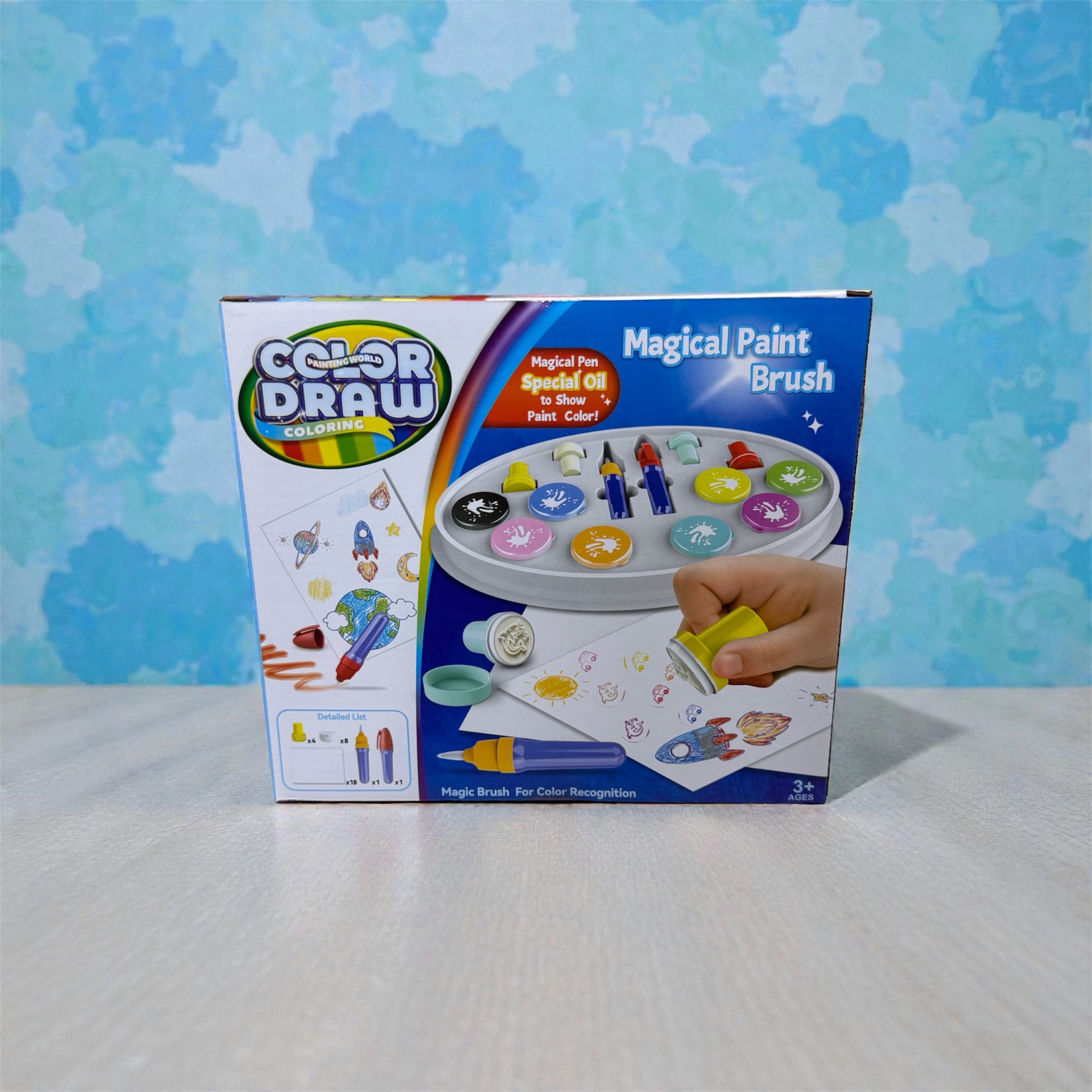 ZABAWKA EDUKACYJNA DO MALOWANIA BEZ BAŁAGANU PIECZĄTKI DLA DZIECI COLORDRAW - obrazek 3