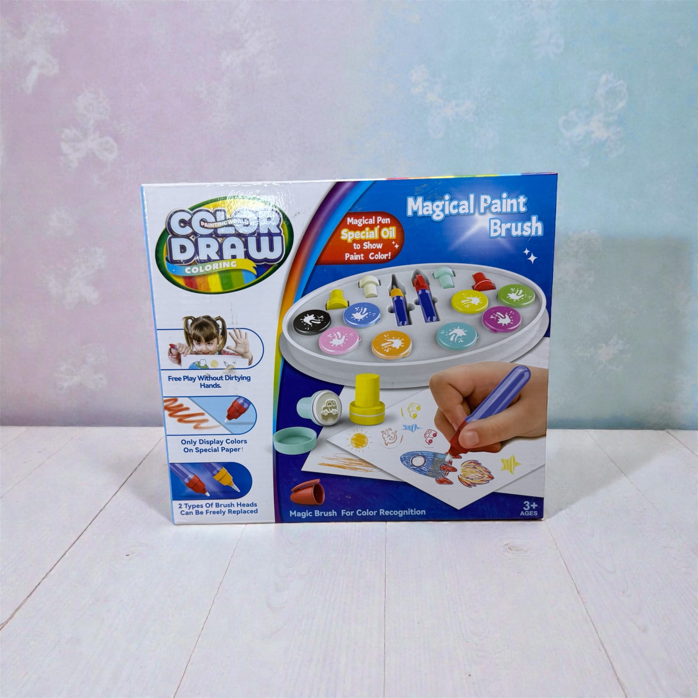 ZABAWKA EDUKACYJNA DO MALOWANIA BEZ BAŁAGANU PIECZĄTKI DLA DZIECI COLORDRAW