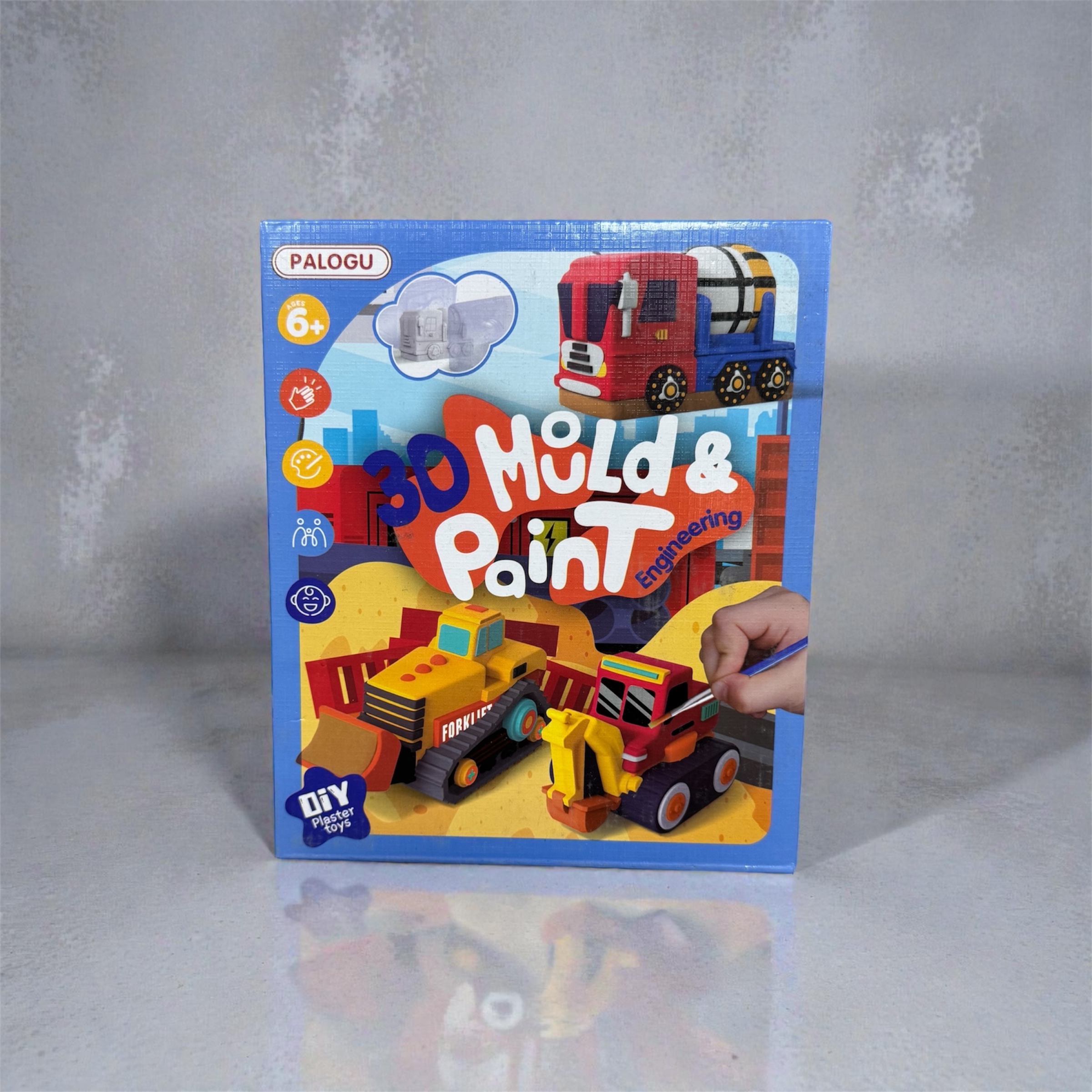 ZESTAW KREATYWNY DIY AUTKA MALOWANE FIGURKI 3D