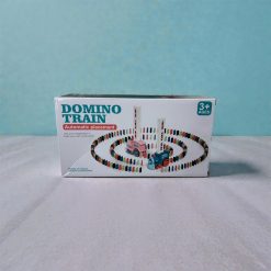 POCIĄG DOMINO-GRA SENSORYCZNA TĘCZOWE DOMINO.