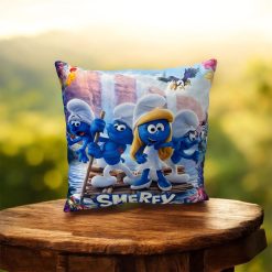 PODUSZKA SMERFY DLA DZIECKA 40X40CM.
