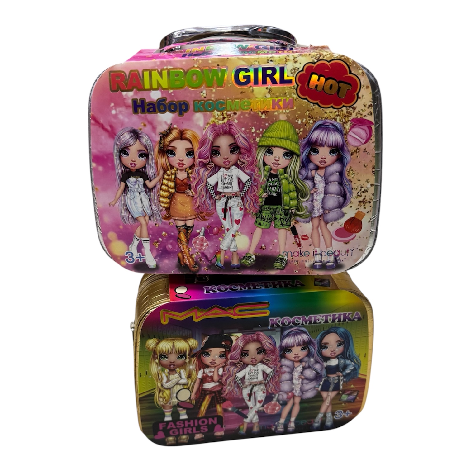 KUFEREK KOSMETYKÓW DO MAKIJAŻU i PAZNOKCI CIENIE MAKIJAŻ DLA DZIEWCZYNKI. - obrazek 2