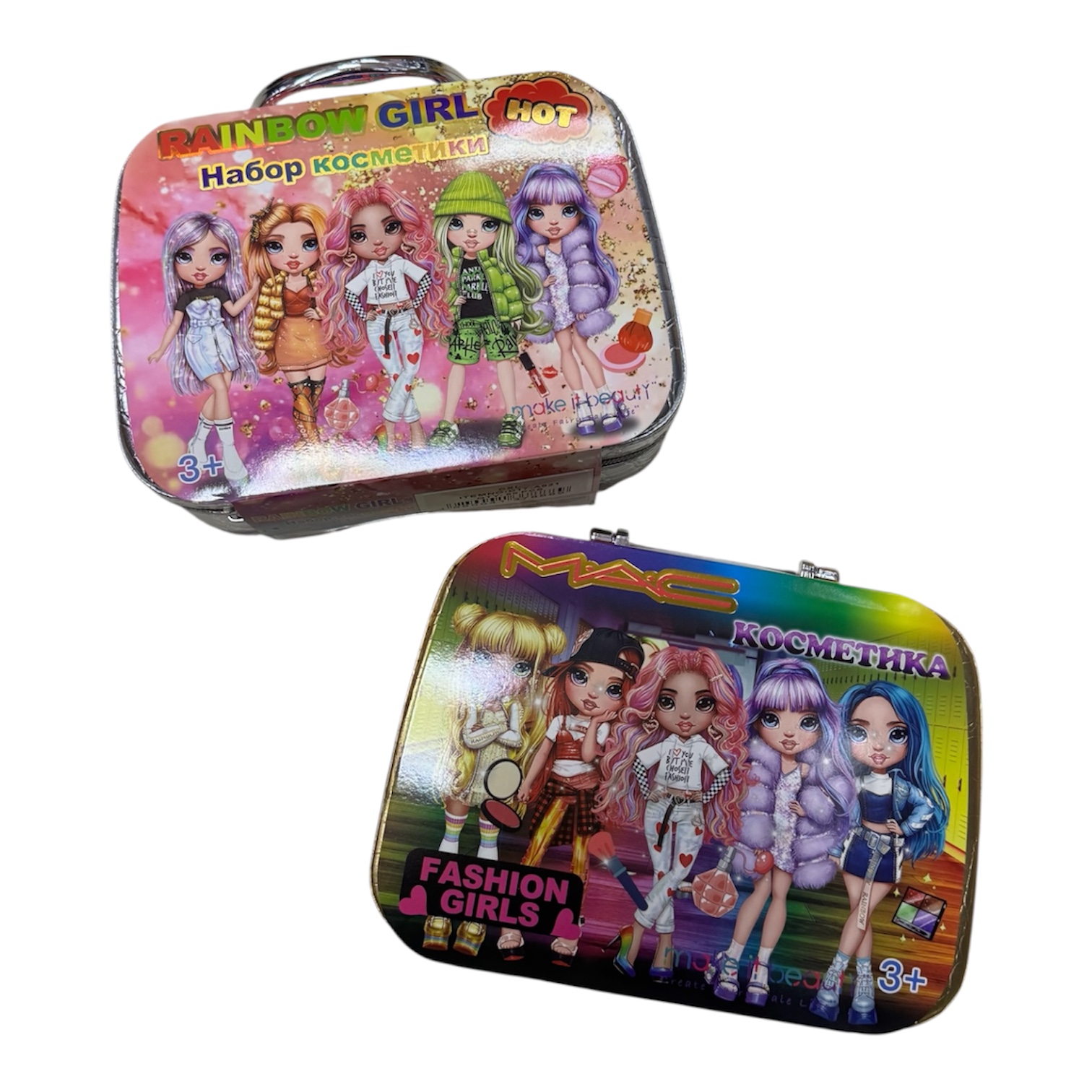 KUFEREK KOSMETYKÓW DO MAKIJAŻU i PAZNOKCI CIENIE MAKIJAŻ DLA DZIEWCZYNKI.