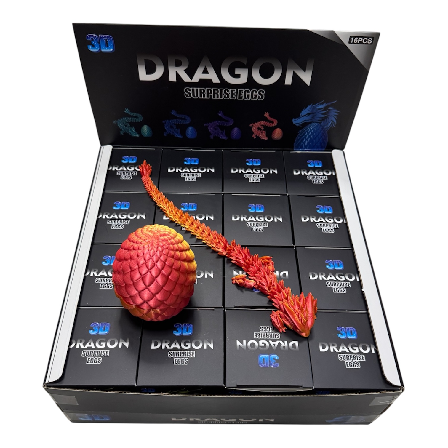 FIGURKA SMOK 3D W JAJKU 40CM DLA DZIECI.