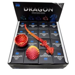 Alternative view of FIGURKA SMOK 3D W JAJKU 40CM DLA DZIECI.