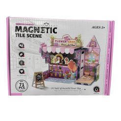 ZESTAW KLOCKI MAGNETYCZNE DLA DZIECI 71 ELEMENTÓW.