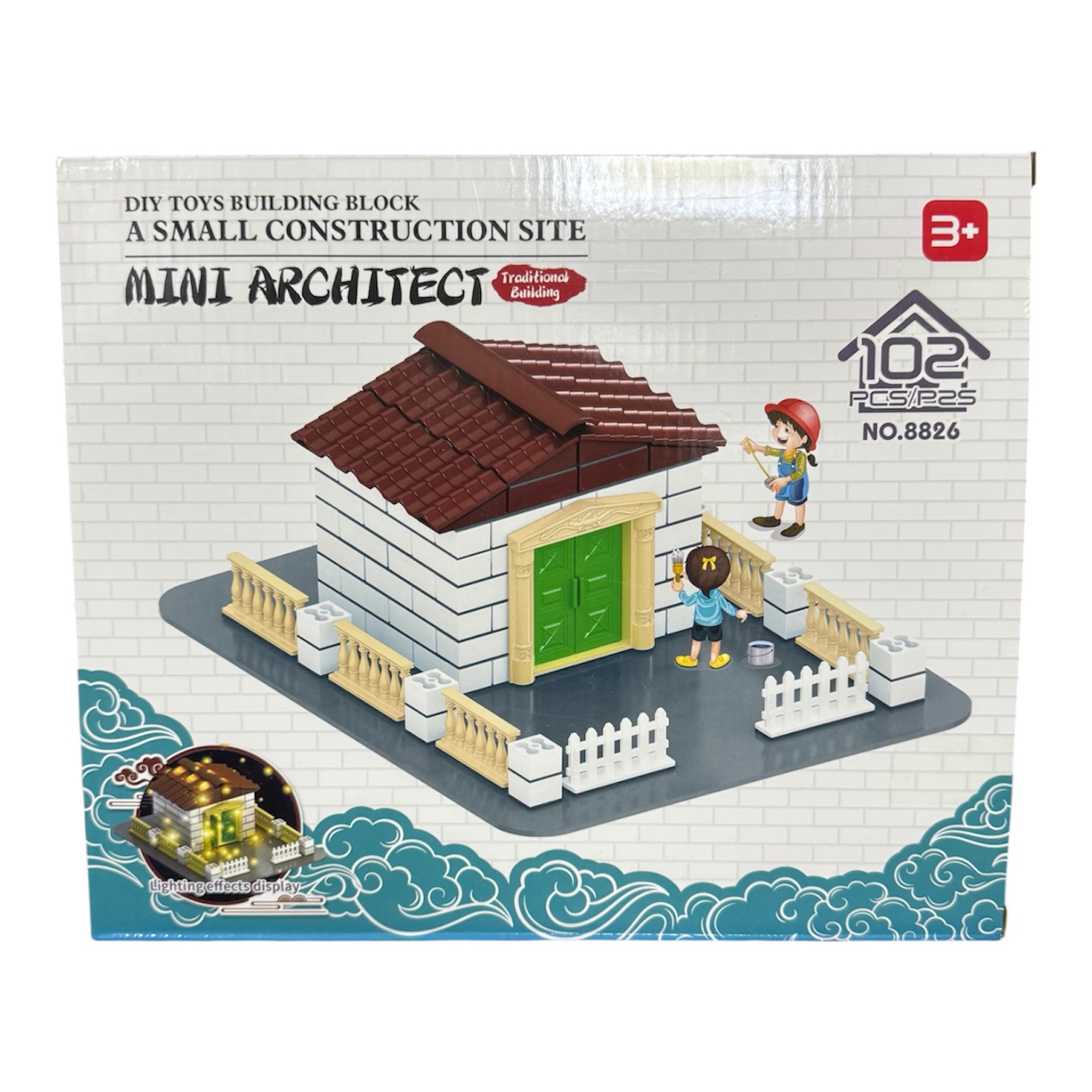 KLOCKI KONSTRUKCYJNE MAŁY DOMEK DLA LALEK 102 ELEMENTY.