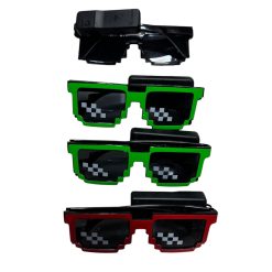 OKULARY ŚWIECĄCE LED ŻALUZJE IMPREZOWE DISCO.