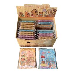 ZESTAW NAKLEJKI i NOTES KAPIBARA DLA DZIECI.