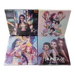 ZESTAW OBRAZ 5D WYKLEJANKA HAFT DIAMENTOWA K-POP DEMON HUNTERS 20X20CM.