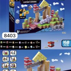 KLOCKI MY WORLD MAGNETYCZNY 168 ELEMENTÓW.