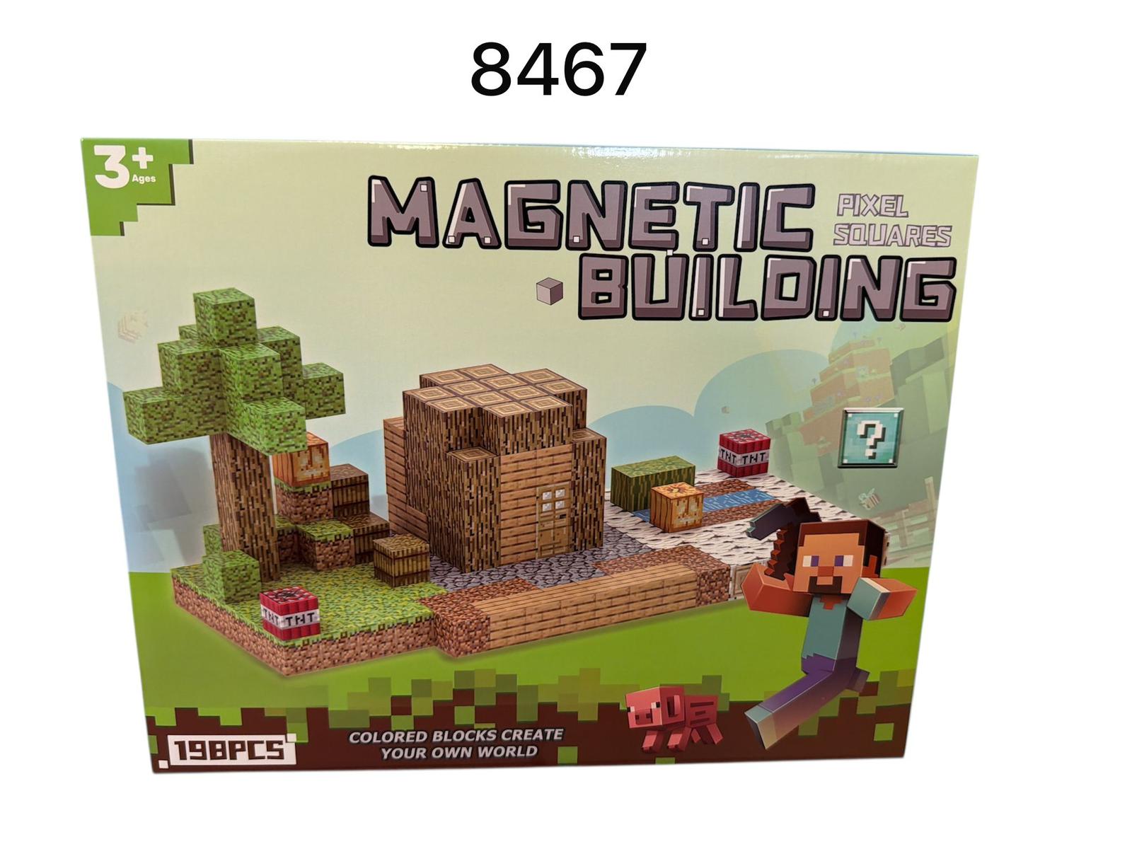 KLOCKI MINECRAFT MAGNETYCZNY 198 LEMENTÓW.