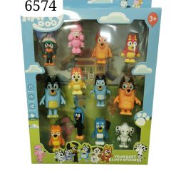 ZESTAW FIGURKI BLUEY DOG.
