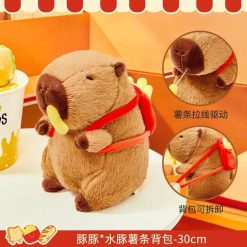 MASKOTKA KAPIBARA Z PLECAKIEM 30CM.