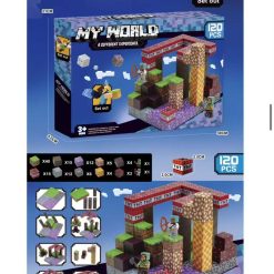 KLOCKI MY WORLD MAGNETYCZNY 120 ELEMENTÓW.