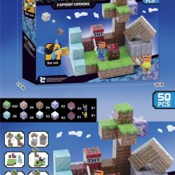 KLOCKI MY WORLD MAGNETYCZNY 50 ELEMENTÓW.