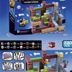 KLOCKI MY WORLD MAGNETYCZNY 220 ELEMENTÓW.