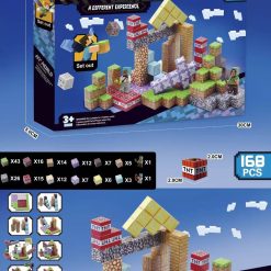 KLOCKI MY WORLD MAGNETYCZNY 168 ELEMENTÓW.